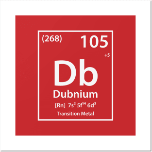 Dubnium Element Posters and Art